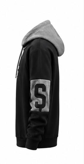 Men's Black Color Premium Quality Hoodie - Image 3
