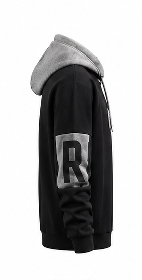 Men's Black Color Premium Quality Hoodie - Image 4
