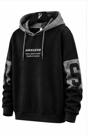 Men's Black Color Premium Quality Hoodie - Image 5